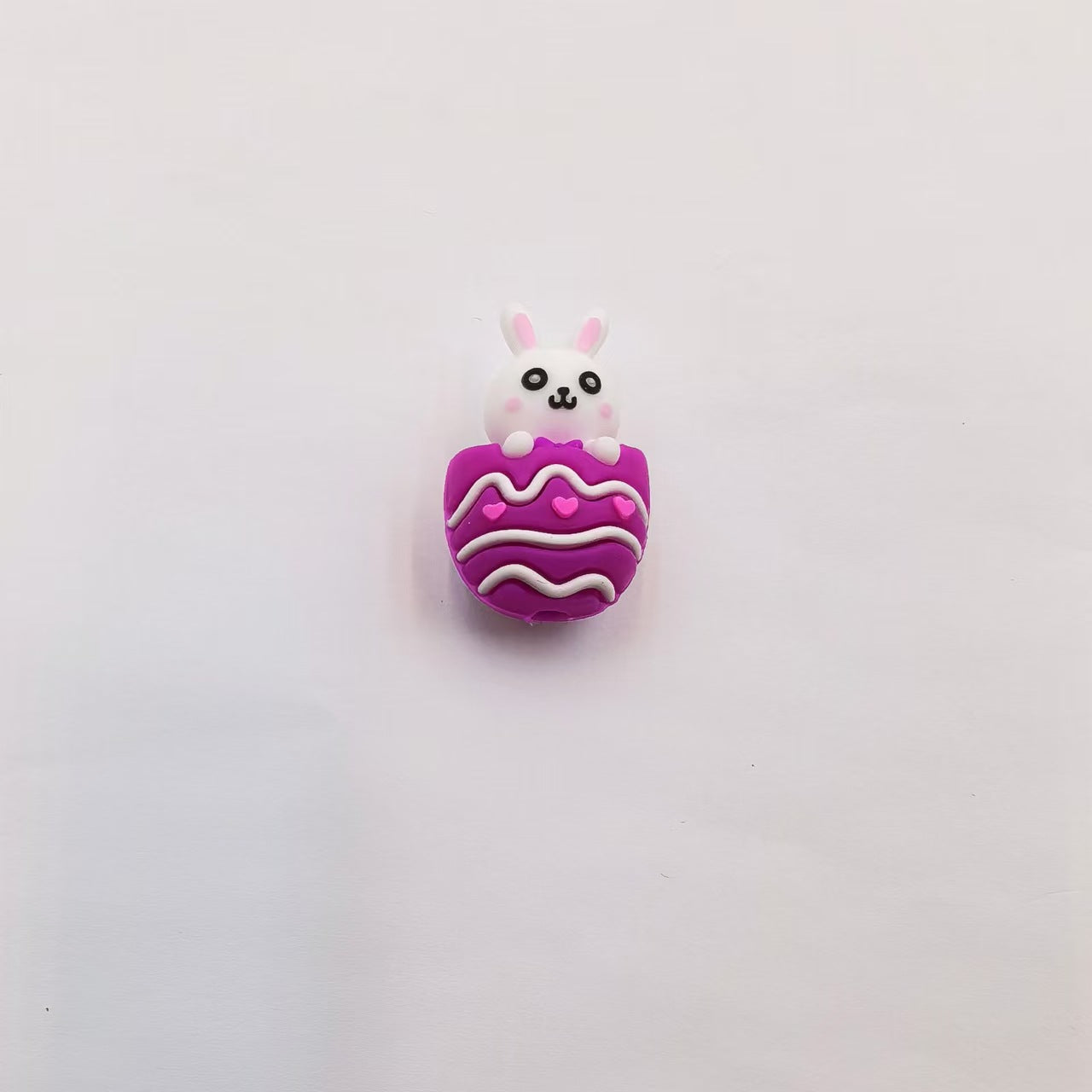 Wholesale 10pcs Composite Rabbit Series Silicone Cute Cartoon DIY Beads